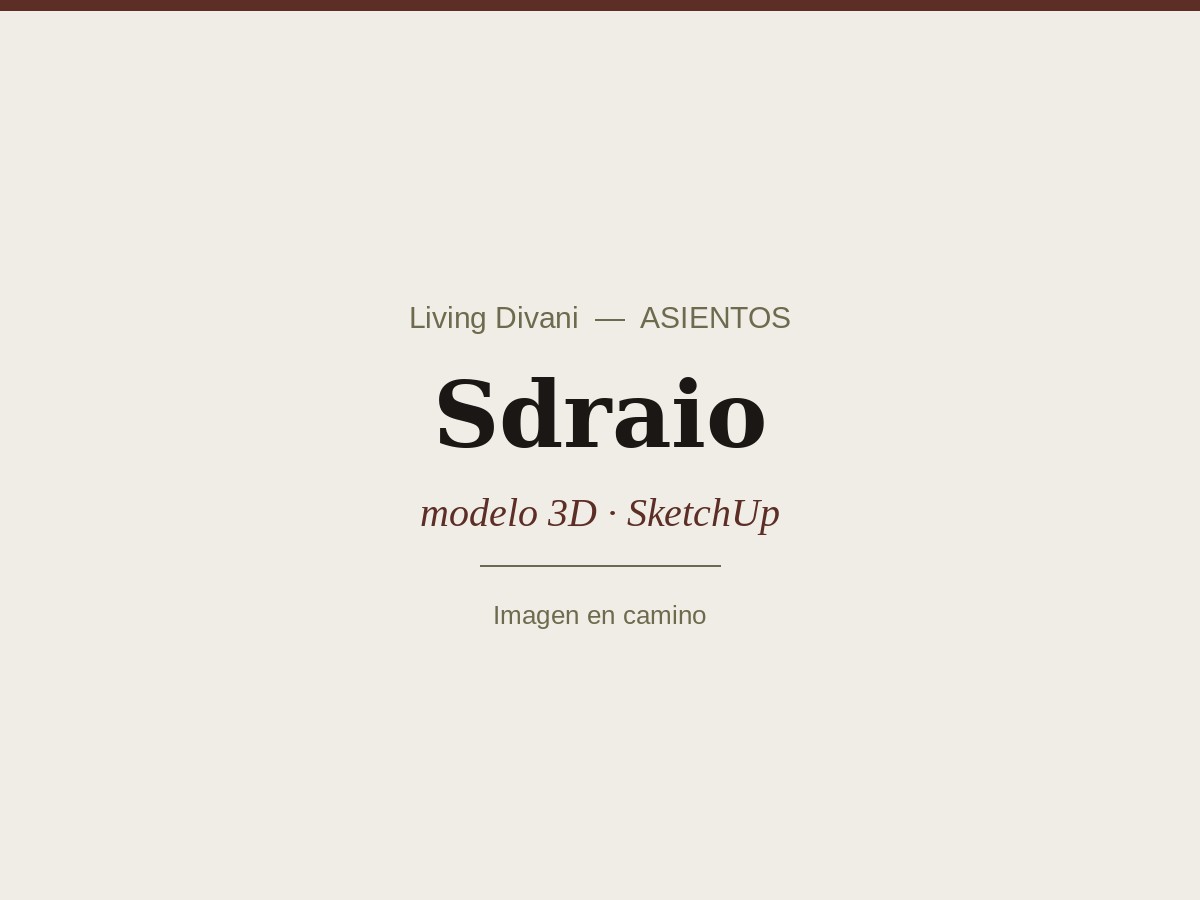 Sdraio — modelo 3D para SketchUp