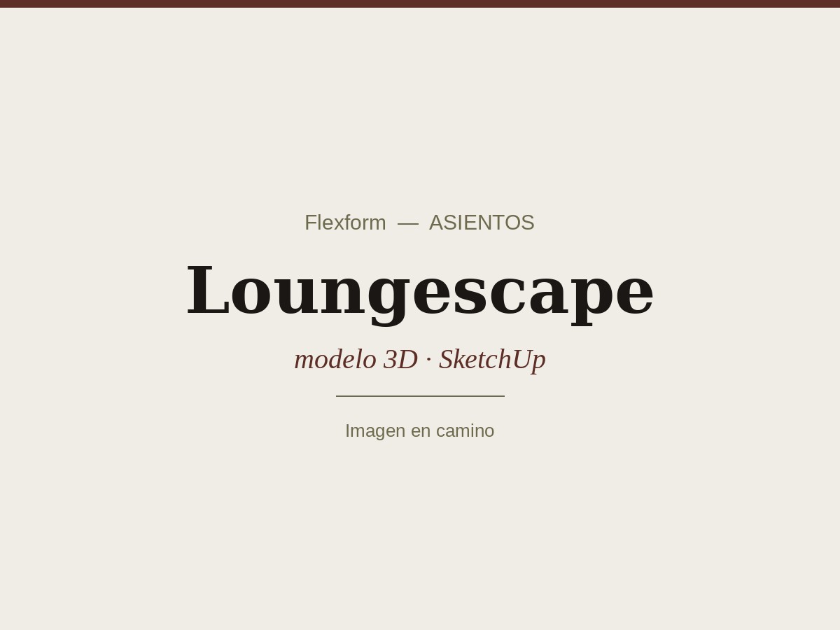 Loungescape — modelo 3D para SketchUp
